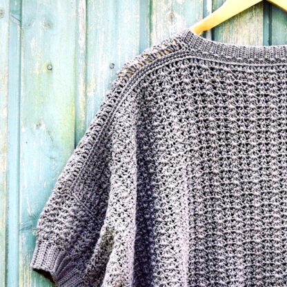 Hæklet sommer cardigan til dame, hækleopskrift