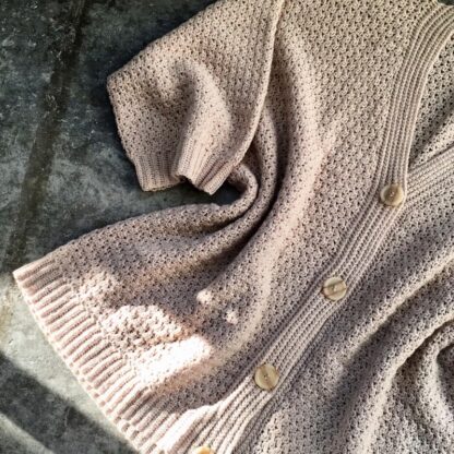Hæklet cardigan til dame, Mazeppa cardigan, hækleopskrift
