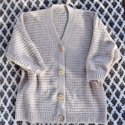 Hækleopskrift Mazeppa cardigan, hæklet cardigan til dame