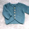 Hækleopskrift Misty cardigan, hæklet trøje til baby