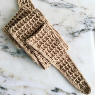 Hæklet lille tørklæde, hækleopskrift Pandoras tørklæde