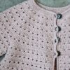 Hækleopskrift Silver sommercardigan, hæklet cardigan til baby