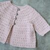 Hækleopskrift Silver sommercardigan, hæklet baby cardigan, hæklet cardigan til baby