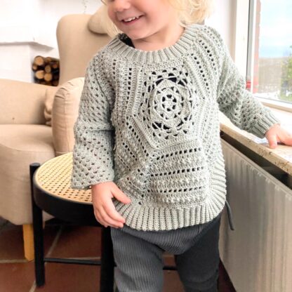 Hækleopskrift Hexarin poncho sweater, hæklet poncho