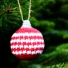 Hæklet julepynt, hæklet julekugle hækleopskrift