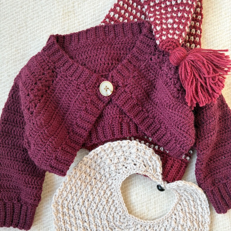 Hæklet bolero til børn