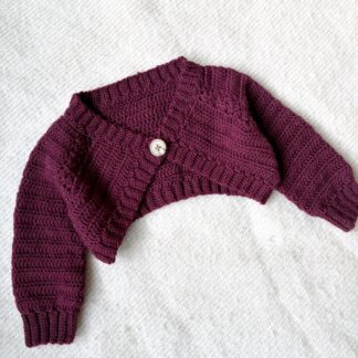 Hæklet bolero til børn, hækleopskrift