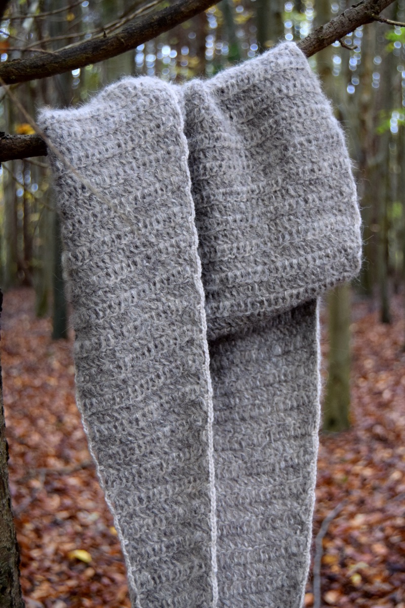 Hæklet tørklæde opskrift