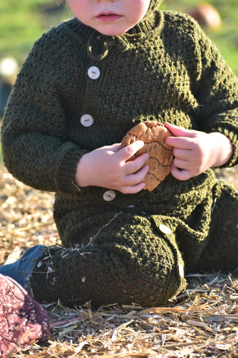 hækleopskrift på dragt til baby