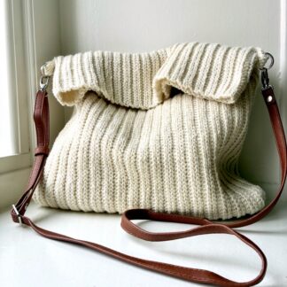 Hæklet skuldertaske, hækleopskrift taske