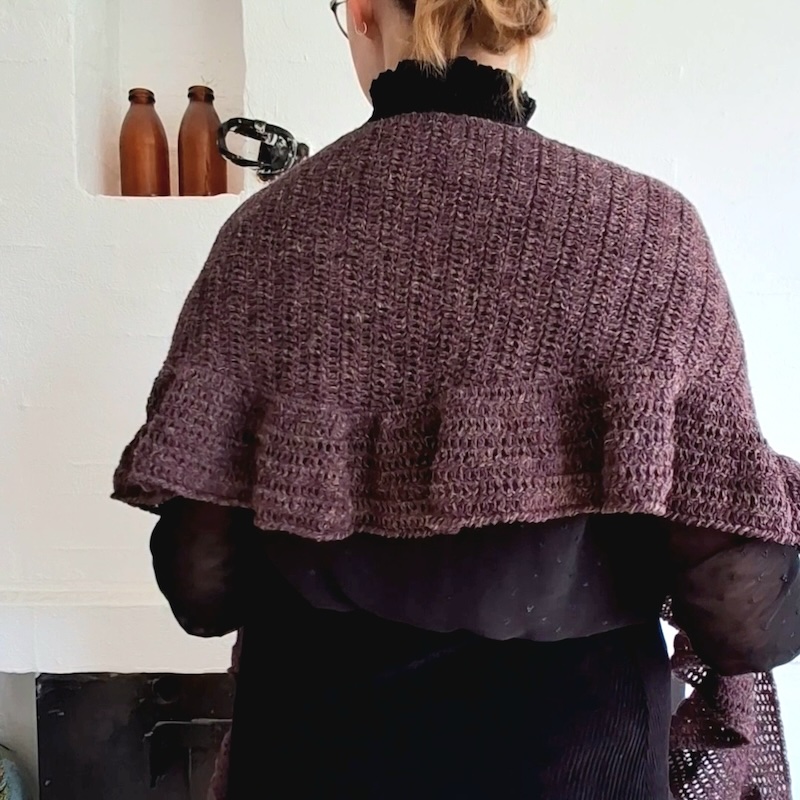 hæklet sjal fra eponas.dk