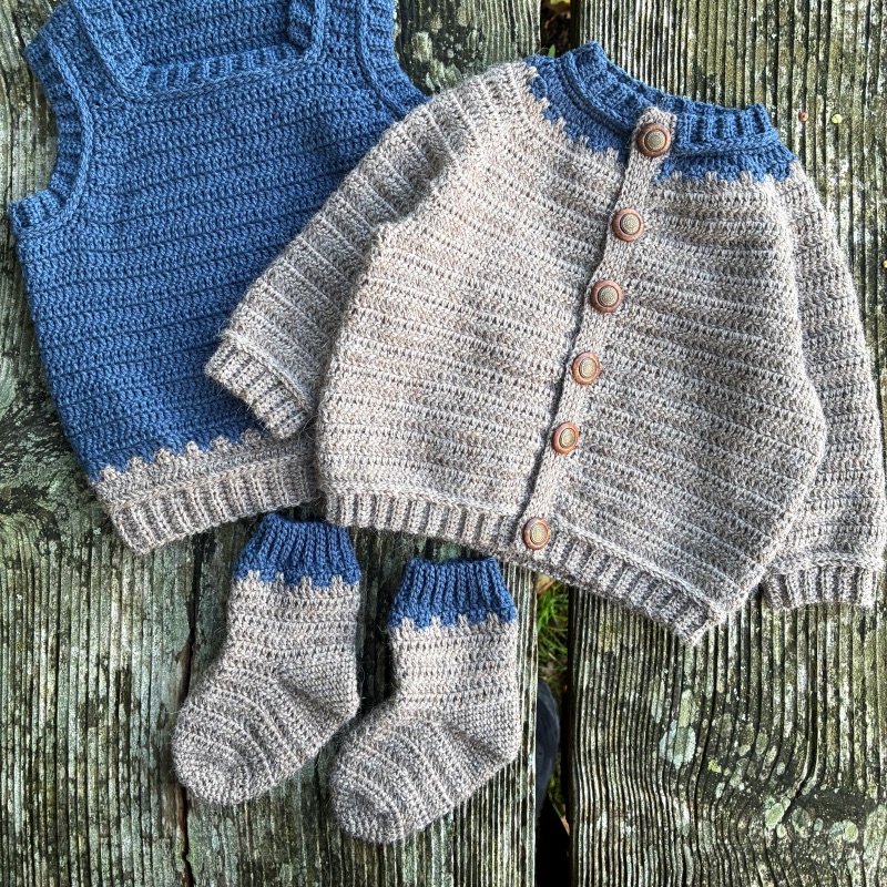 Hæklet baby tøj, hækleopskrifter