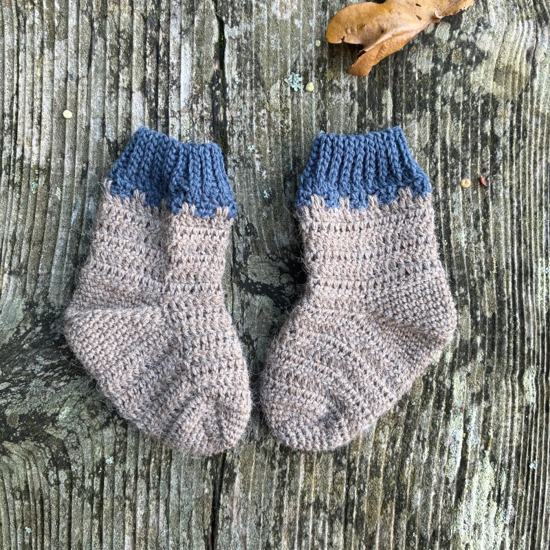 Hæklede babysokker